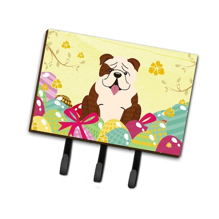 Carolines Treasures Easter Eggs English Bulldog Brindle White Leash or Key Holder BB6121TH68